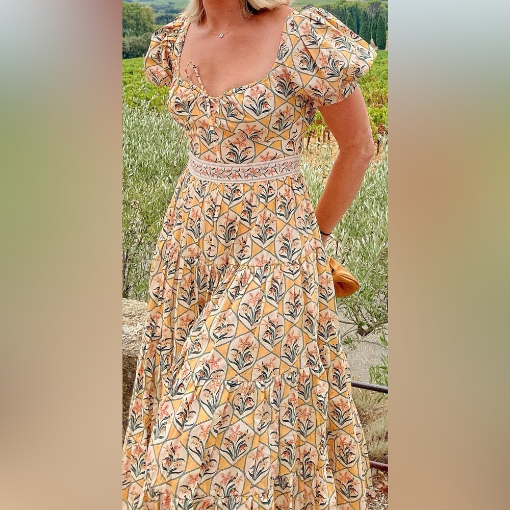 Agua de Bendita Palmeria Midi Dress